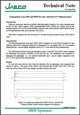 JASCO Technical Report APD and PMT